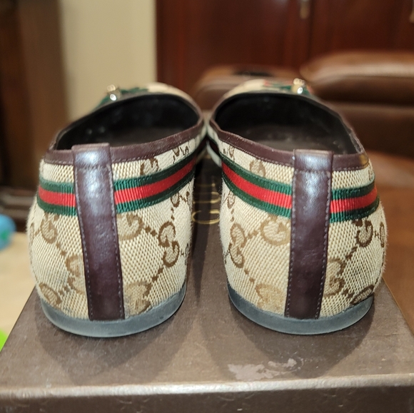Womens Gucci GG Ballerina Flats - Picture 4 of 7